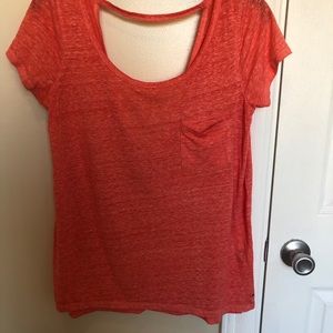 American Eagle Open Back Workout Soft Tee
